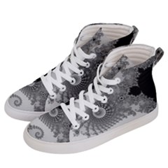 Males Mandelbrot Abstract Almond Bread Men s Hi-top Skate Sneakers by Cemarart