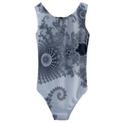 Males Mandelbrot Abstract Almond Bread Kids  Cut-out Back One Piece Swimsuit by Cemarart