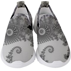 Males Mandelbrot Abstract Almond Bread Kids  Slip On Sneakers by Cemarart