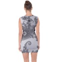 Males Mandelbrot Abstract Almond Bread Lace Up Front Bodycon Dress View2