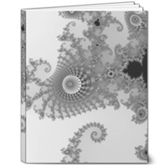 Males Mandelbrot Abstract Almond Bread 8  X 10  Hardcover Notebook by Cemarart