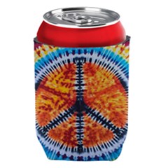 Tie Dye Peace Sign Can Holder by Cemarart