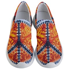 Tie Dye Peace Sign Women s Lightweight Slip Ons by Cemarart