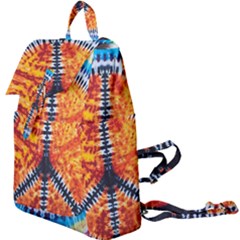 Tie Dye Peace Sign Buckle Everyday Backpack by Cemarart