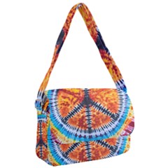 Tie Dye Peace Sign Courier Bag by Cemarart