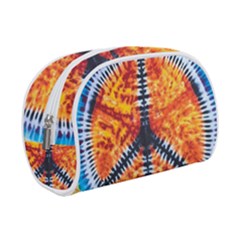 Tie Dye Peace Sign Make Up Case (small) by Cemarart