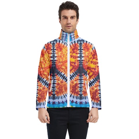 Tie Dye Peace Sign Men s Bomber Jacket by Cemarart