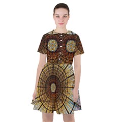 Barcelona Stained Glass Window Sailor Dress by Cemarart