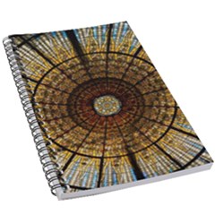 Barcelona Stained Glass Window 5 5  X 8 5  Notebook by Cemarart