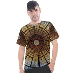 Barcelona Stained Glass Window Men s Sport Top by Cemarart