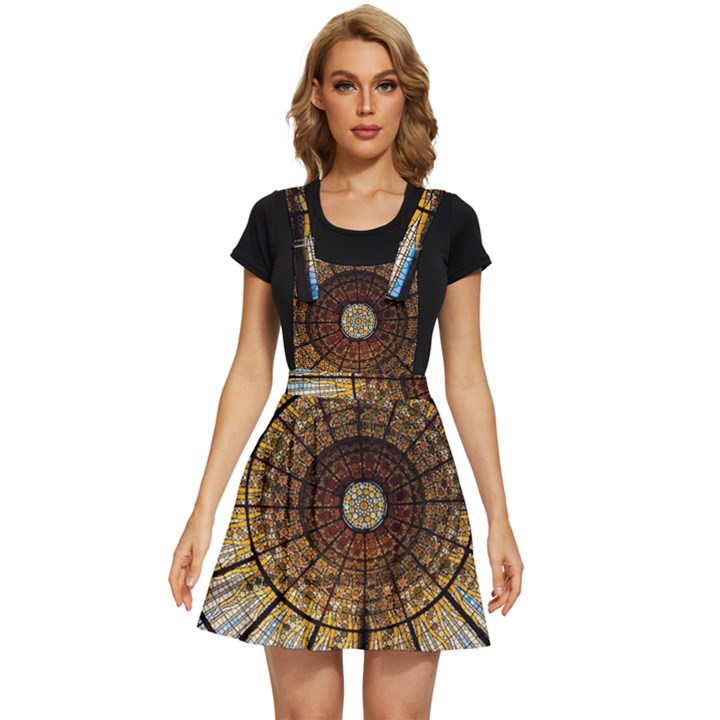 Barcelona Stained Glass Window Apron Dress