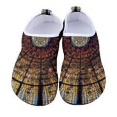 Barcelona Stained Glass Window Kids  Sock-style Water Shoes by Cemarart