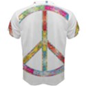 Flourish Decorative Peace Sign Men s Cotton T-Shirt View2