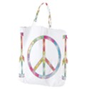 Flourish Decorative Peace Sign Giant Grocery Tote View2