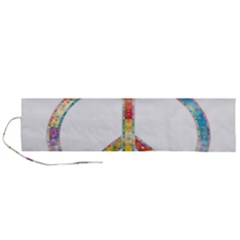 Flourish Decorative Peace Sign Roll Up Canvas Pencil Holder (l) by Cemarart