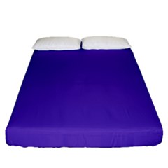 Ultra Violet Purple Fitted Sheet (queen Size) by bruzer