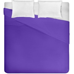 Ultra Violet Purple Duvet Cover Double Side (king Size) by bruzer