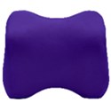 Ultra Violet Purple Velour Head Support Cushion View1