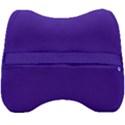 Ultra Violet Purple Velour Head Support Cushion View2