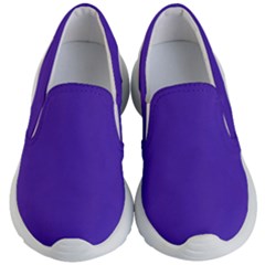 Ultra Violet Purple Kids Lightweight Slip Ons by bruzer