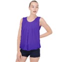 Ultra Violet Purple Bubble Hem Chiffon Tank Top View1