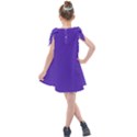 Ultra Violet Purple Kids  Tie Up Tunic Dress View2