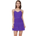 Ultra Violet Purple Short Frill Dress View1