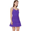 Ultra Violet Purple Short Frill Dress View3