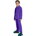 Ultra Violet Purple Kids  Long Sleeve Velvet Pajamas Set View2