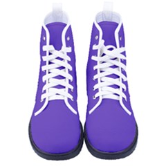 Ultra Violet Purple Men s High-top Canvas Sneakers by bruzer