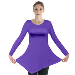 Ultra Violet Purple Long Sleeve Tunic  by bruzer