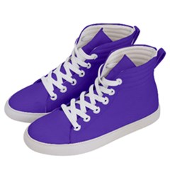 Ultra Violet Purple Men s Hi-top Skate Sneakers by bruzer