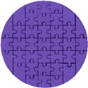 Ultra Violet Purple Wooden Puzzle Round View1