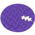 Ultra Violet Purple Wooden Puzzle Round View2