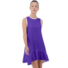 Ultra Violet Purple Frill Swing Dress by bruzer