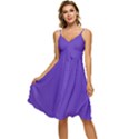 Ultra Violet Purple Sleeveless Tie Front Chiffon Dress View1