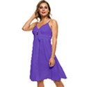 Ultra Violet Purple Sleeveless Tie Front Chiffon Dress View2