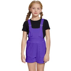 Ultra Violet Purple Kids  Short Overalls by bruzer