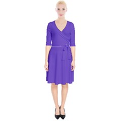 Ultra Violet Purple Wrap Up Cocktail Dress by Patternsandcolors