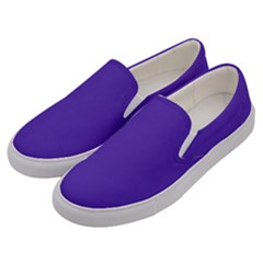 Ultra Violet Purple Men s Canvas Slip Ons by Patternsandcolors