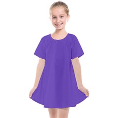 Ultra Violet Purple Kids  Smock Dress