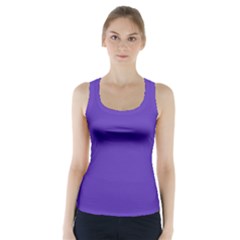 Ultra Violet Purple Racer Back Sports Top by Patternsandcolors