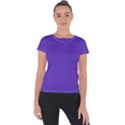 Ultra Violet Purple Short Sleeve Sports Top  View1