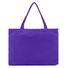 Ultra Violet Purple Zipper Medium Tote Bag by Patternsandcolors