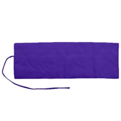 Ultra Violet Purple Roll Up Canvas Pencil Holder (m) by Patternsandcolors