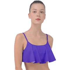 Ultra Violet Purple Frill Bikini Top