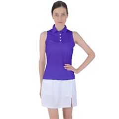 Ultra Violet Purple Women s Sleeveless Polo T-shirt by Patternsandcolors