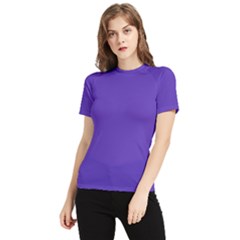 Ultra Violet Purple Women s Short Sleeve Rash Guard by Patternsandcolors