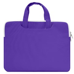 Ultra Violet Purple Macbook Pro 16  Double Pocket Laptop Bag  by Patternsandcolors