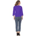 Ultra Violet Purple Cut Out Wide Sleeve Top View4